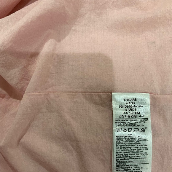 Baby Gap Pink Flutter Eyelet Dress! Size 4T - Picture 9 of 10